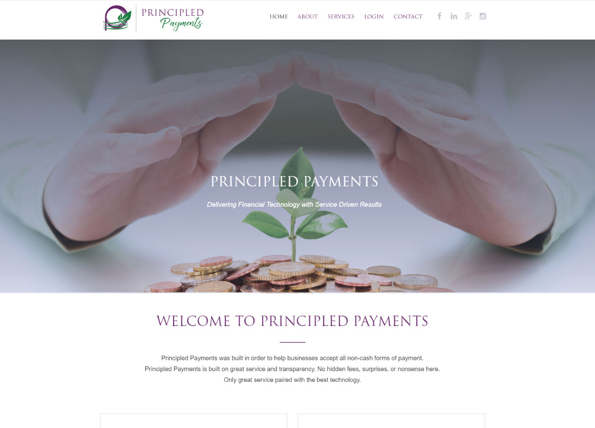 Principled Payments | The Brand Affect Website Portfolio